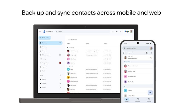Contacts screenshot