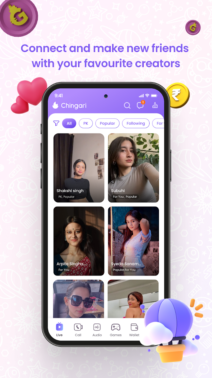 Chingari - Live & Audio Room screenshot