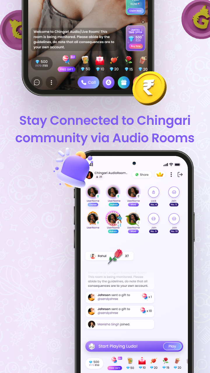 Chingari - Live & Audio Room screenshot