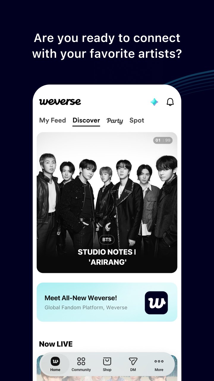Weverse: Connect with Artists screenshot