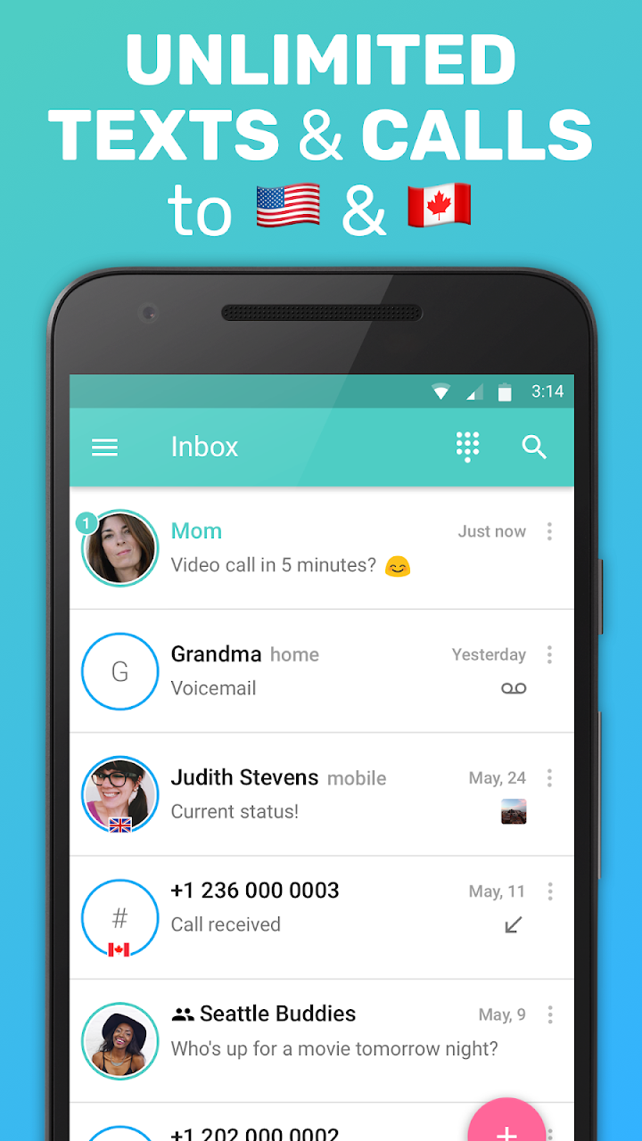 FreeTone Calls & Texting screenshot