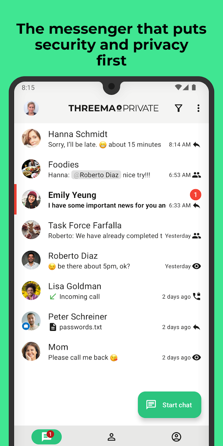 Threema. The Secure Messenger screenshot