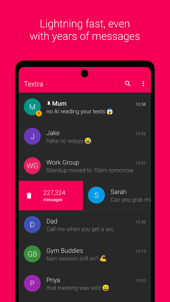 Textra SMS screenshot